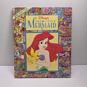 Disney Look And Find The Little Mermaid Big Book 1993